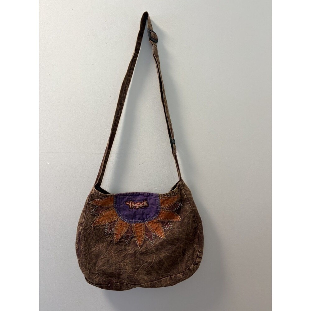 Yizsa Women's Crossbody Bag Medium Brown Interior Zip Pocket